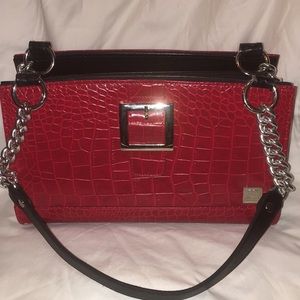 Miche Red Alligator Texture Design Shoulder Bag